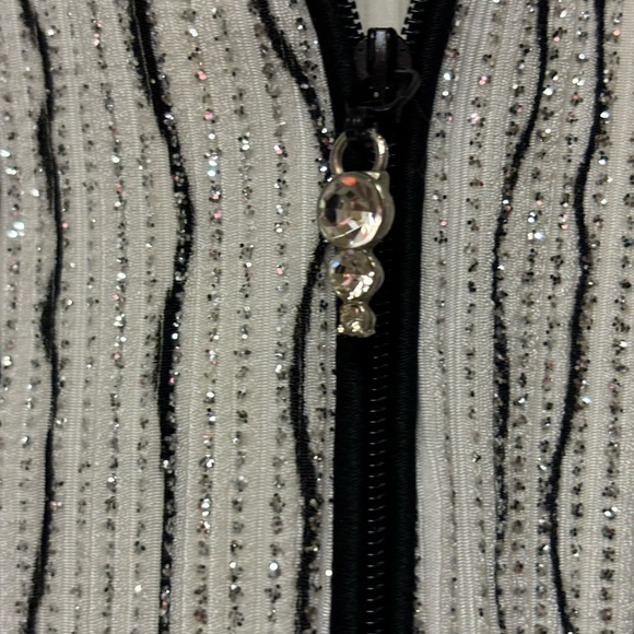 A'lex Evenings zip up top. Sparkly - Picture 4 of 4